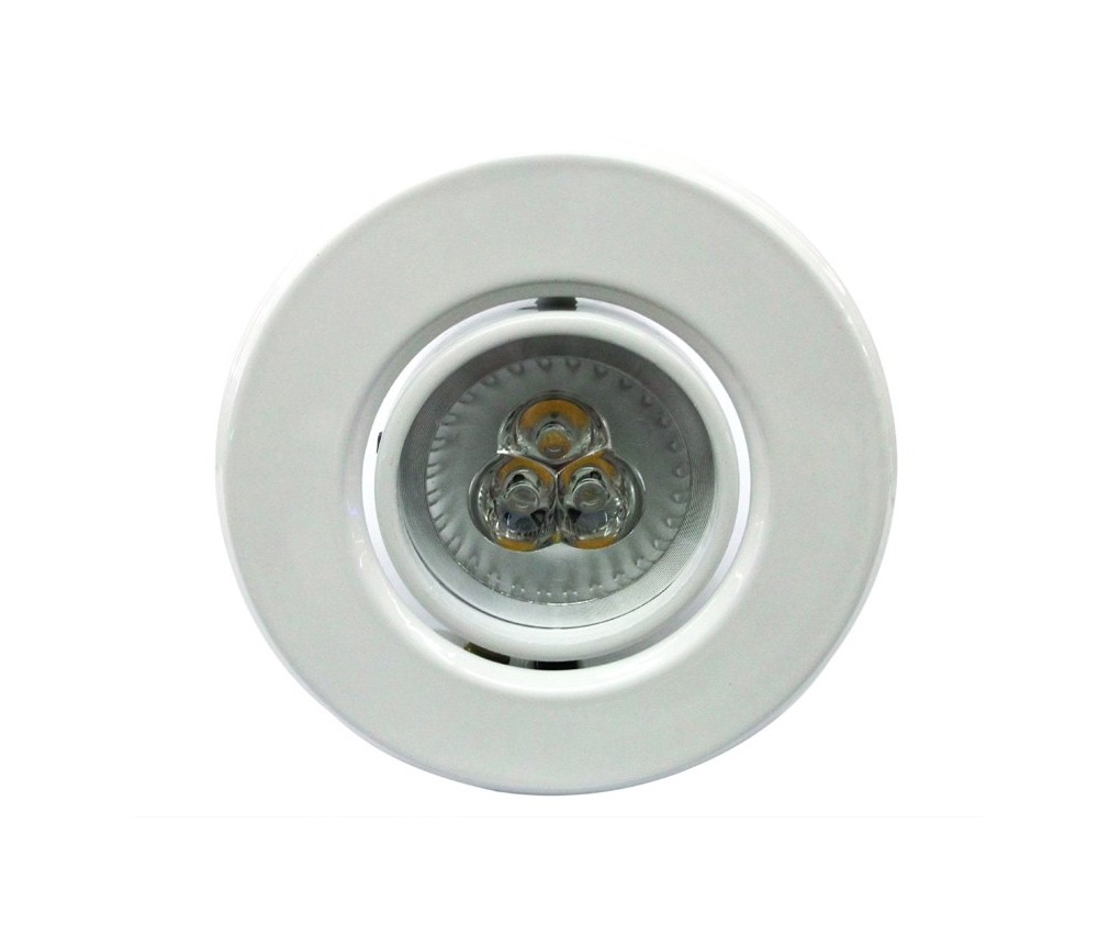  Lâmpada GU10 9W spot aluminio