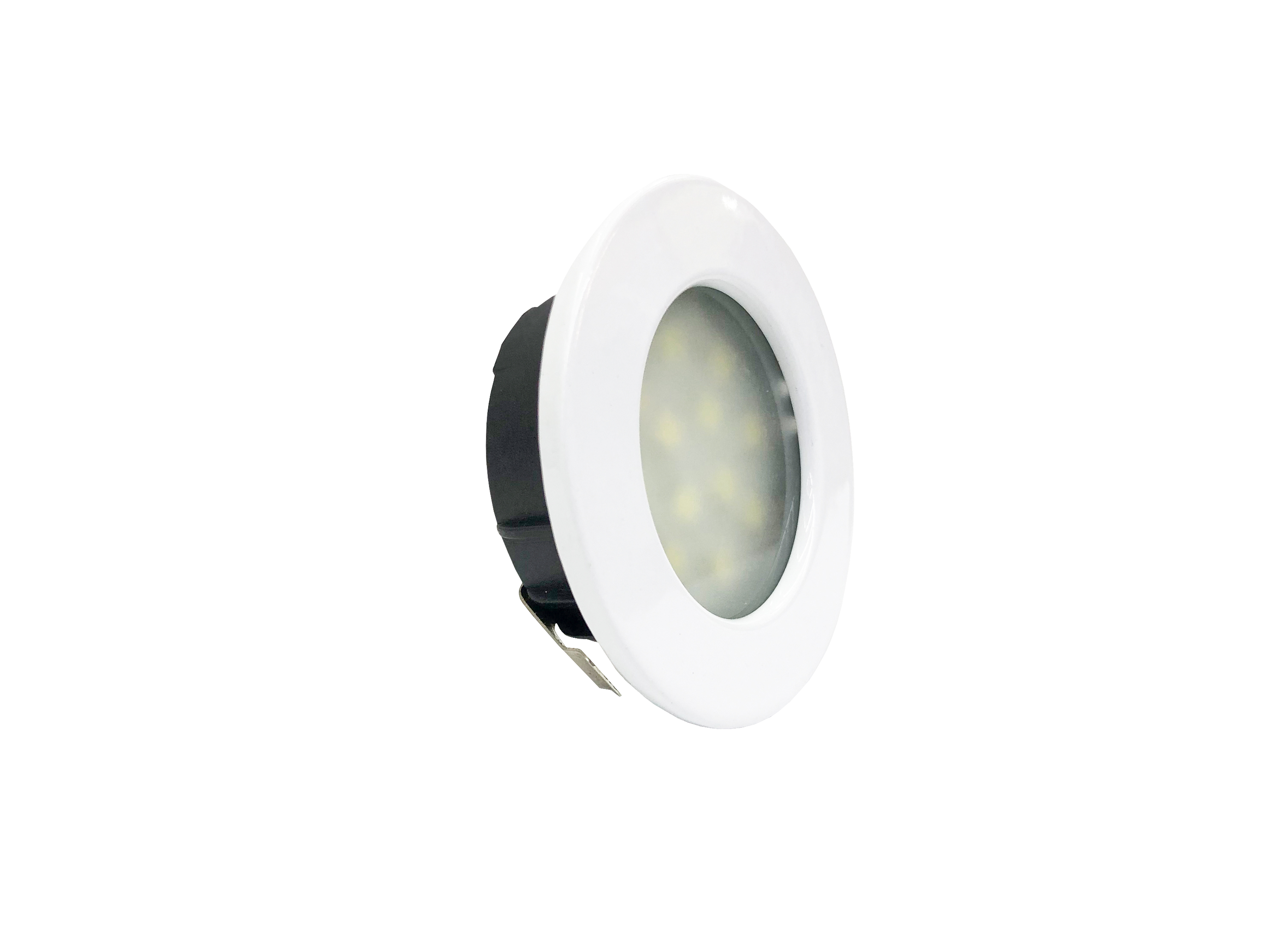  Spot de Embutir para Móvel Redondo 12 Power Leds Branco