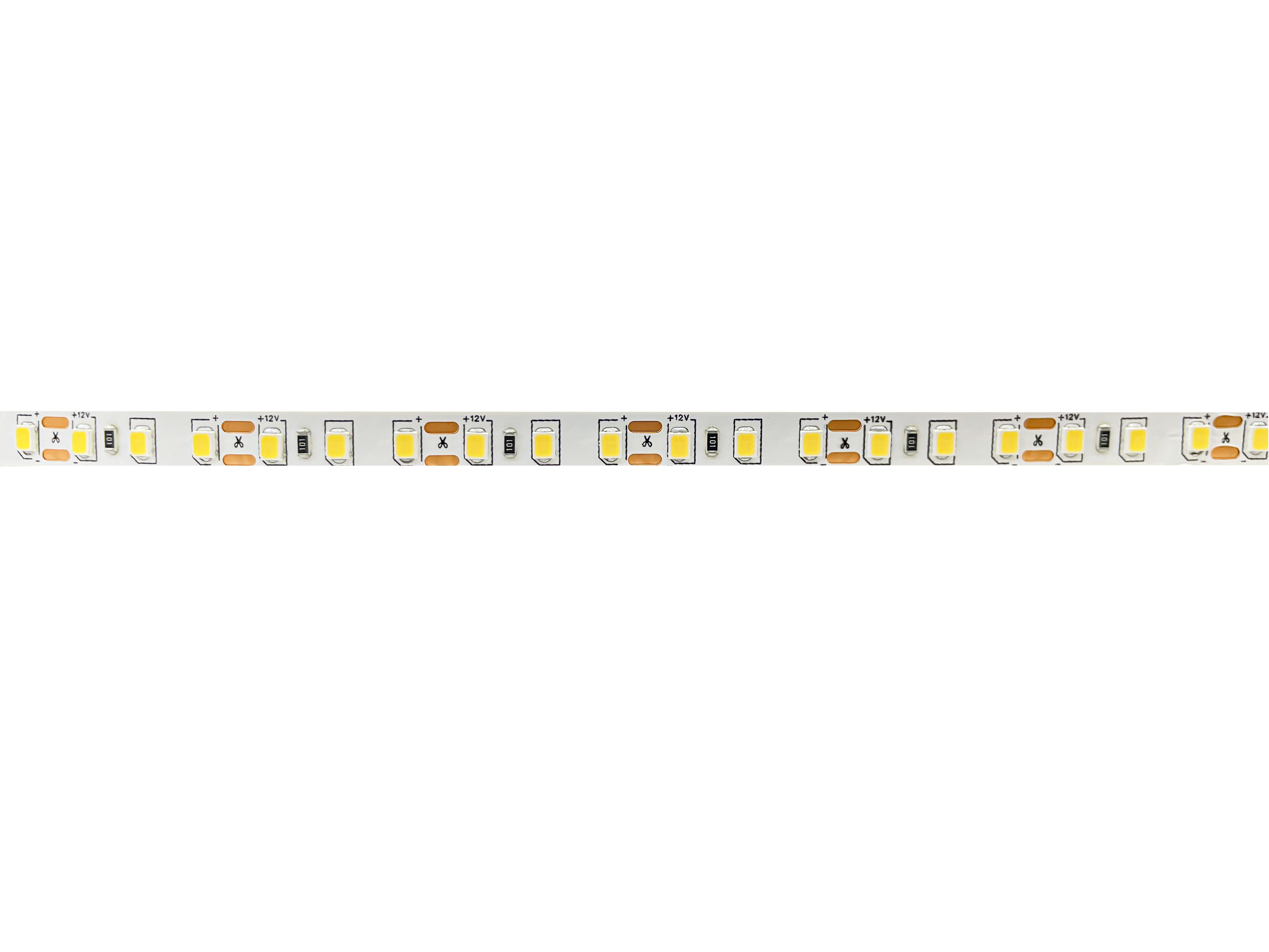 FITA LED 2835 12V 9,6W/m IP20 120L/m 1000LM/m 2700k 8mm IRC 80 5m 3569/805