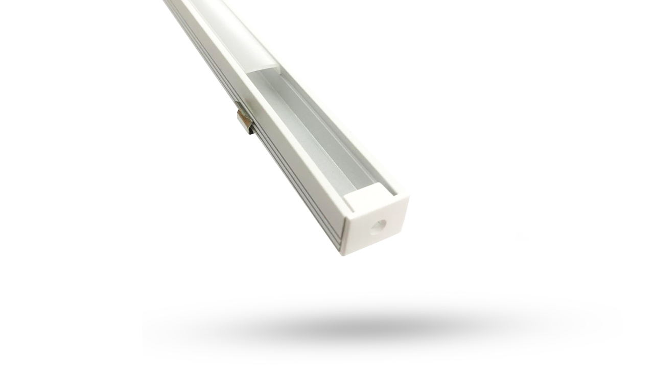 Perfil de Alumínio para LED 3 Metros - Sobrepor 12.2mm