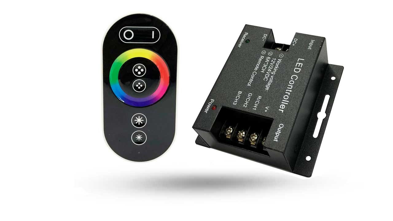 Controlador RGB 3 Canais de 6A - C007 - Touch