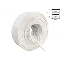 5 Metro Perfil 8X8 mm Branco Silicone para fita led de 5 milimetros Ref.: 3710/915