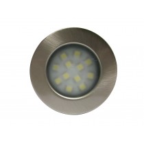 Spot de Embutir P/ Móvel Redondo 12 Power Leds Niquelado