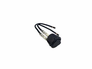 Interruptor Preto Fosco Embutir Redondo Simples com fio Ref : 3641/869