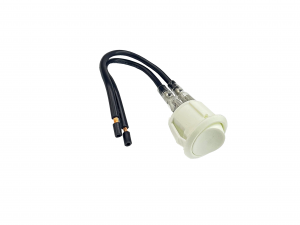 Interruptor Branco Fosco Embutir Redondo Simples com fio Ref : 3642/870