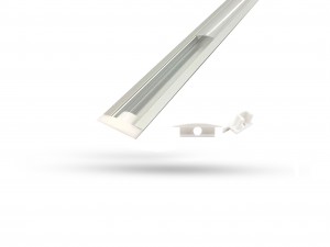Perfil de Alumínio para LED 3 Metros - Embutir 6.9mm