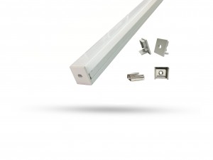 Perfil de Alumínio para fita de LED - Sobrepor 3 metros - 19.8mm