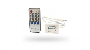 Dimmer P/ Fita LED de Cor Única - 6A C/ Controle Infravermelho